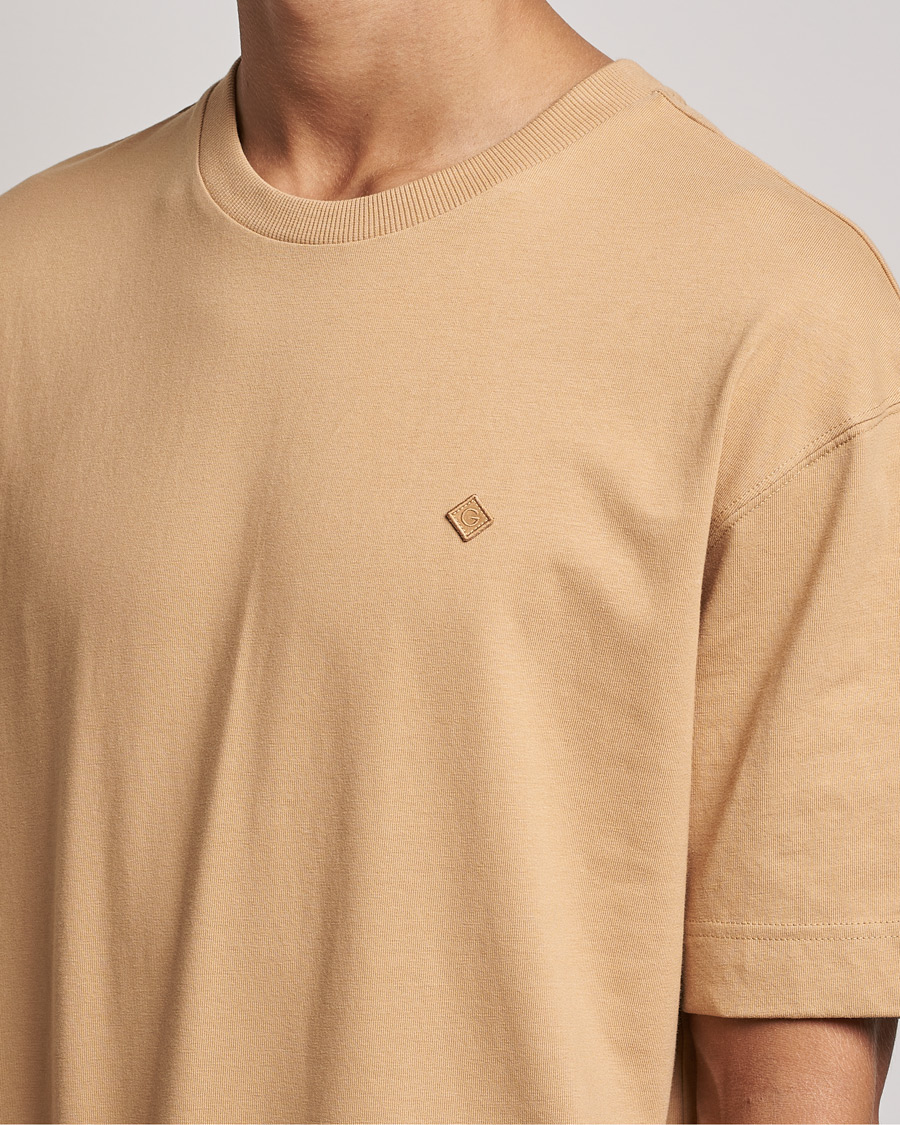 Homme | T-shirts | GANT | Icon Crew Neck T-shirt Toffee Beige