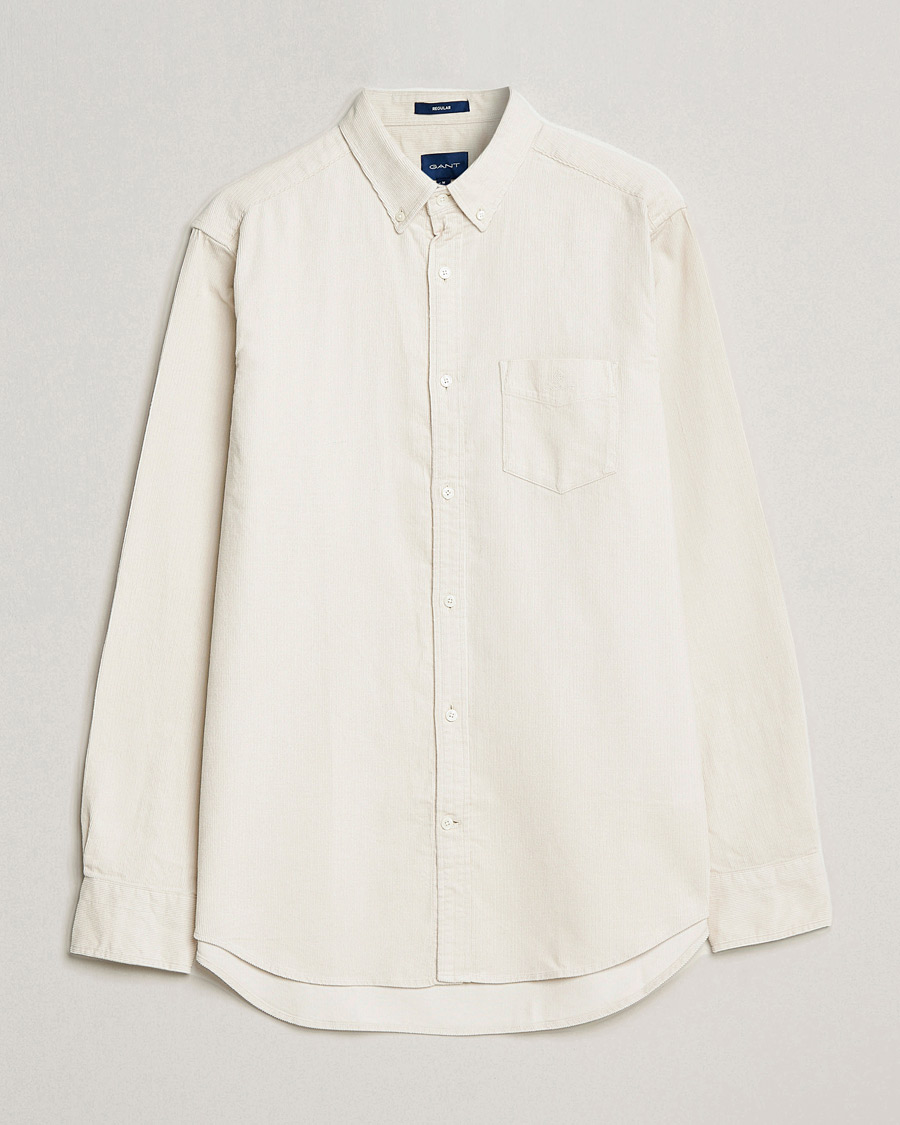 Homme | Chemises | GANT | Regular Fit Corduroy Shirt Putty
