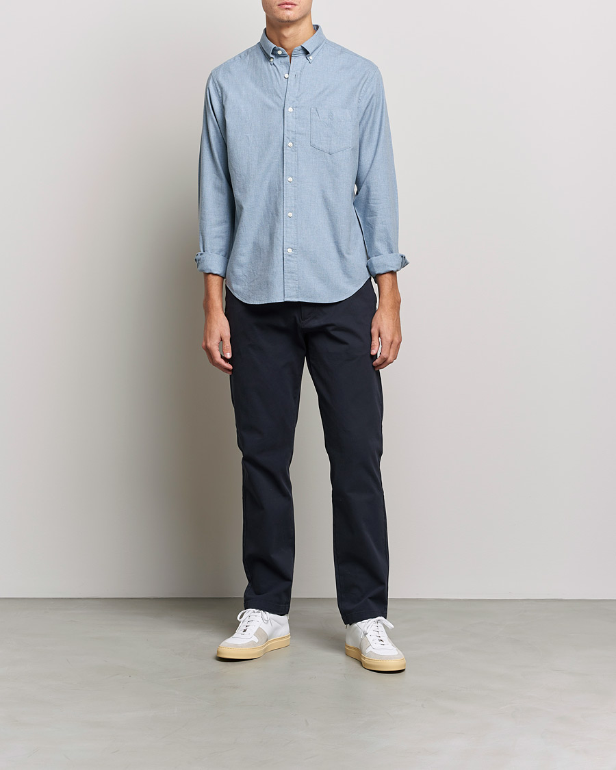 Homme | Chemises | GANT | Regular Fit Flannel Shirt Atlantic Sea