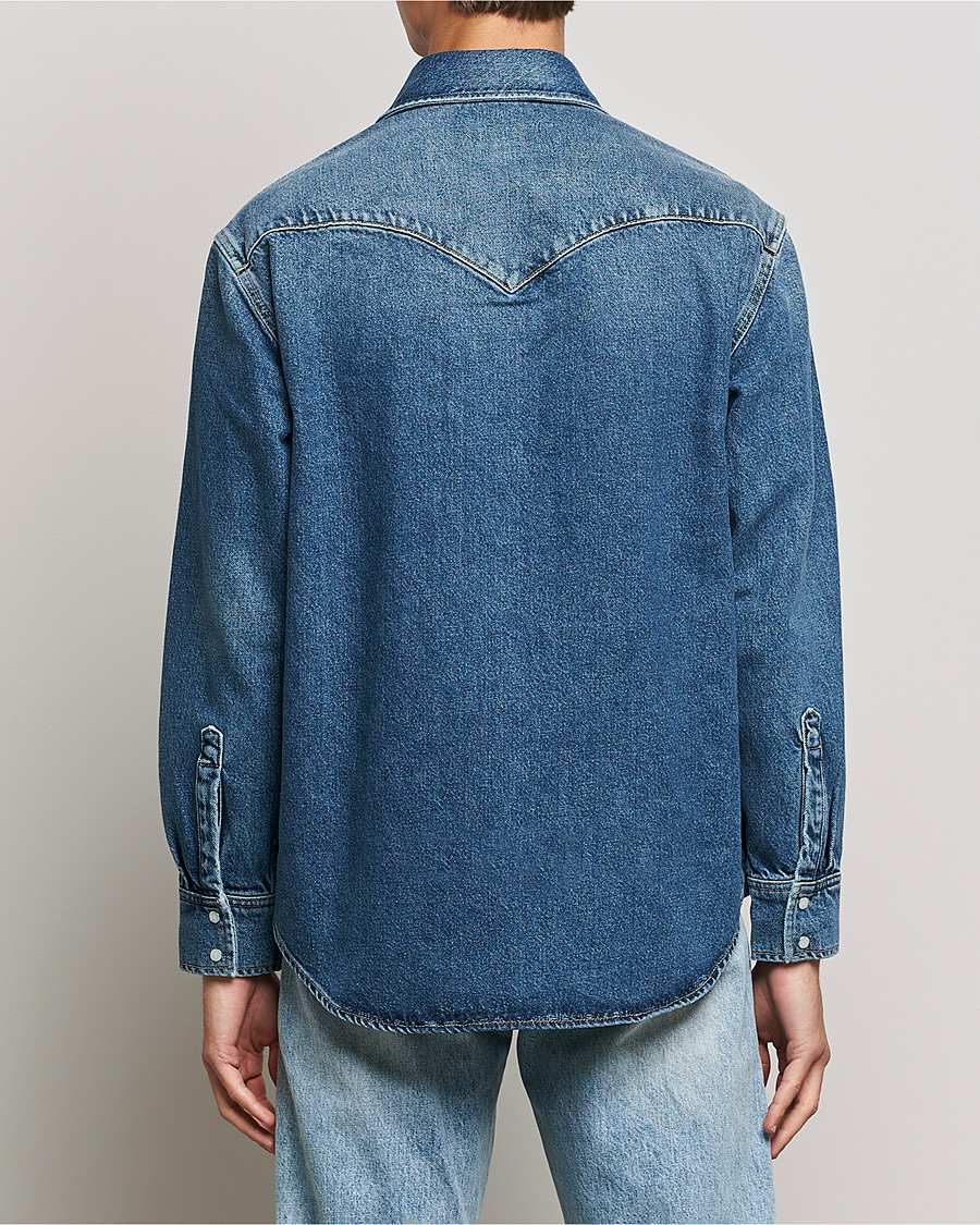 Homme | Chemises | GANT | Western Denim Shirt Vintageg Blue