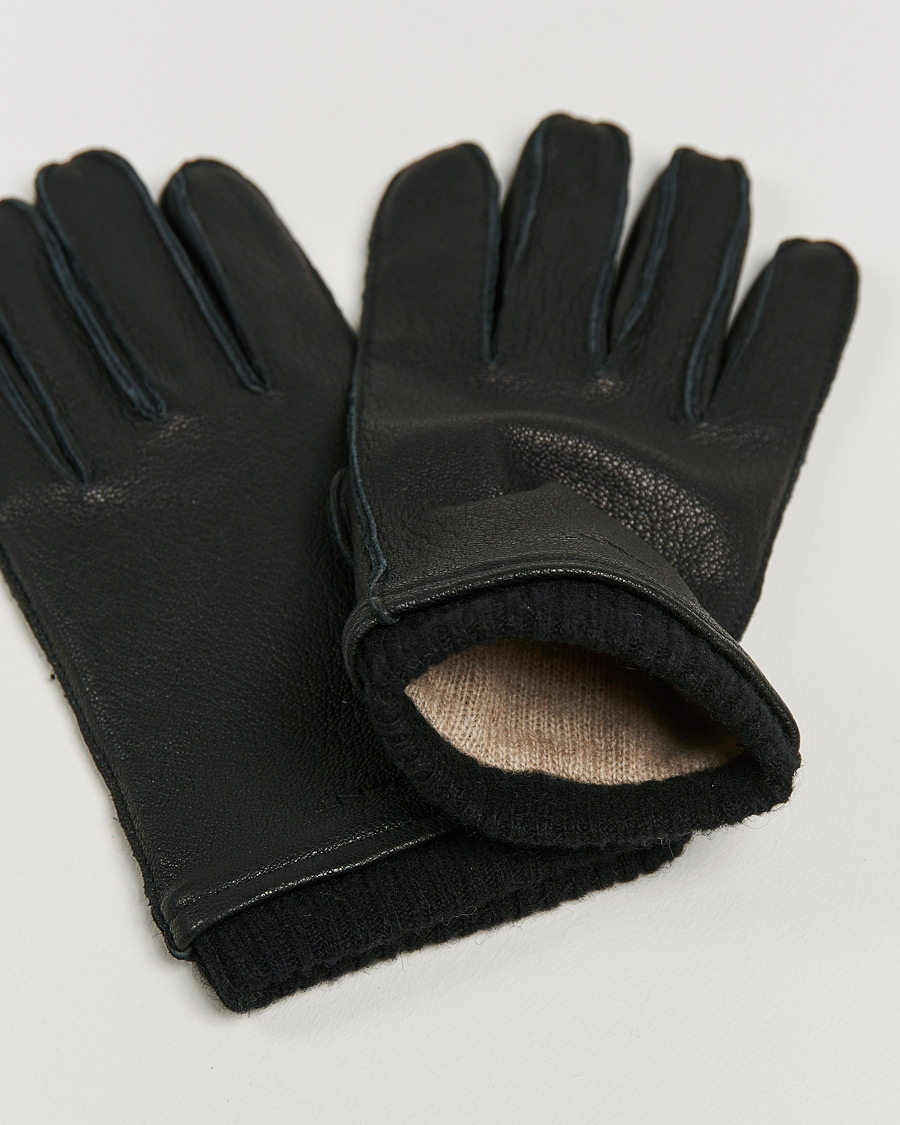 Homme | GANT Leather Gloves Black | GANT | Leather Gloves Black