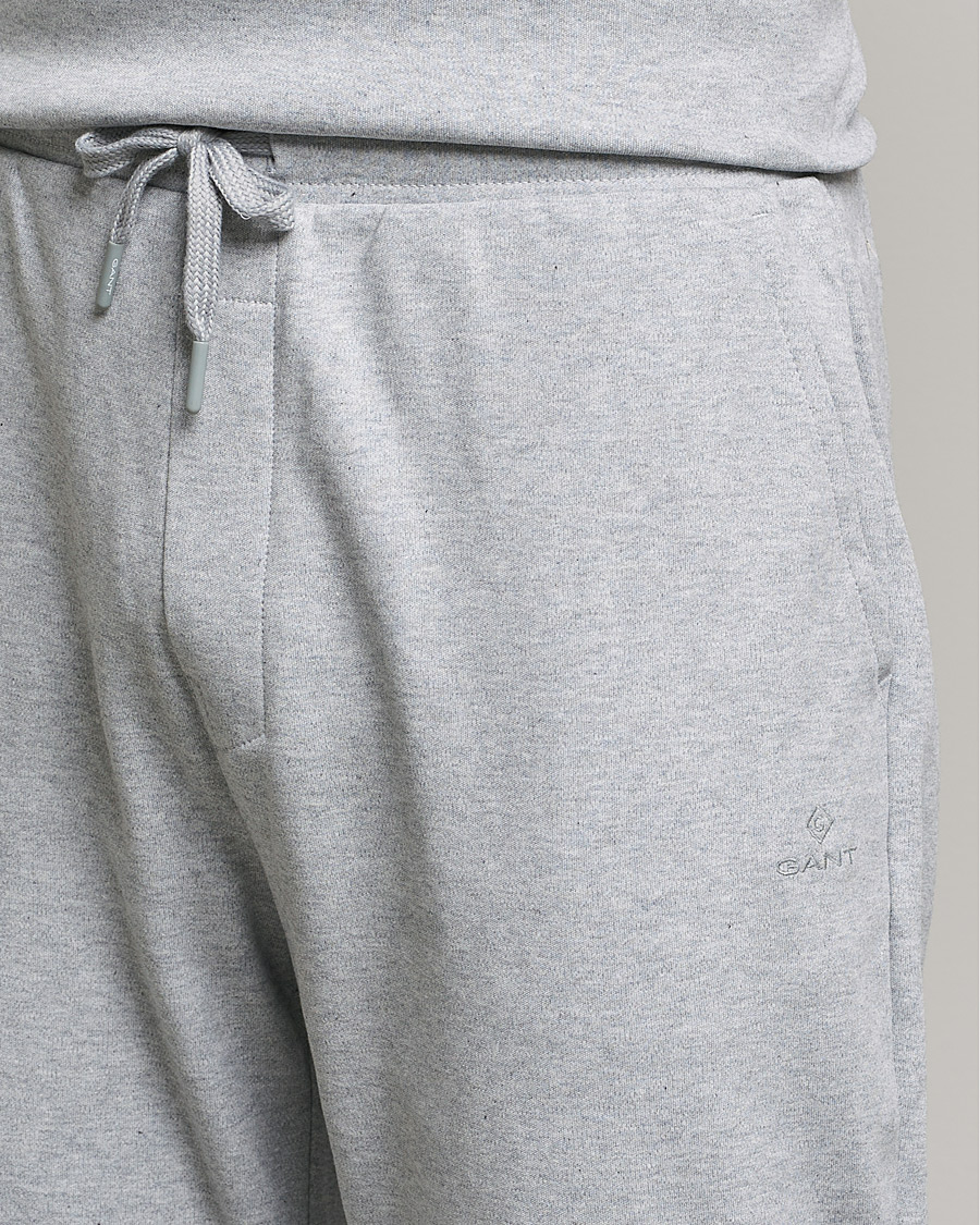 Homme | Peignoirs Et Pyjamas | GANT | Premium Loungewear Set Light Grey Melange