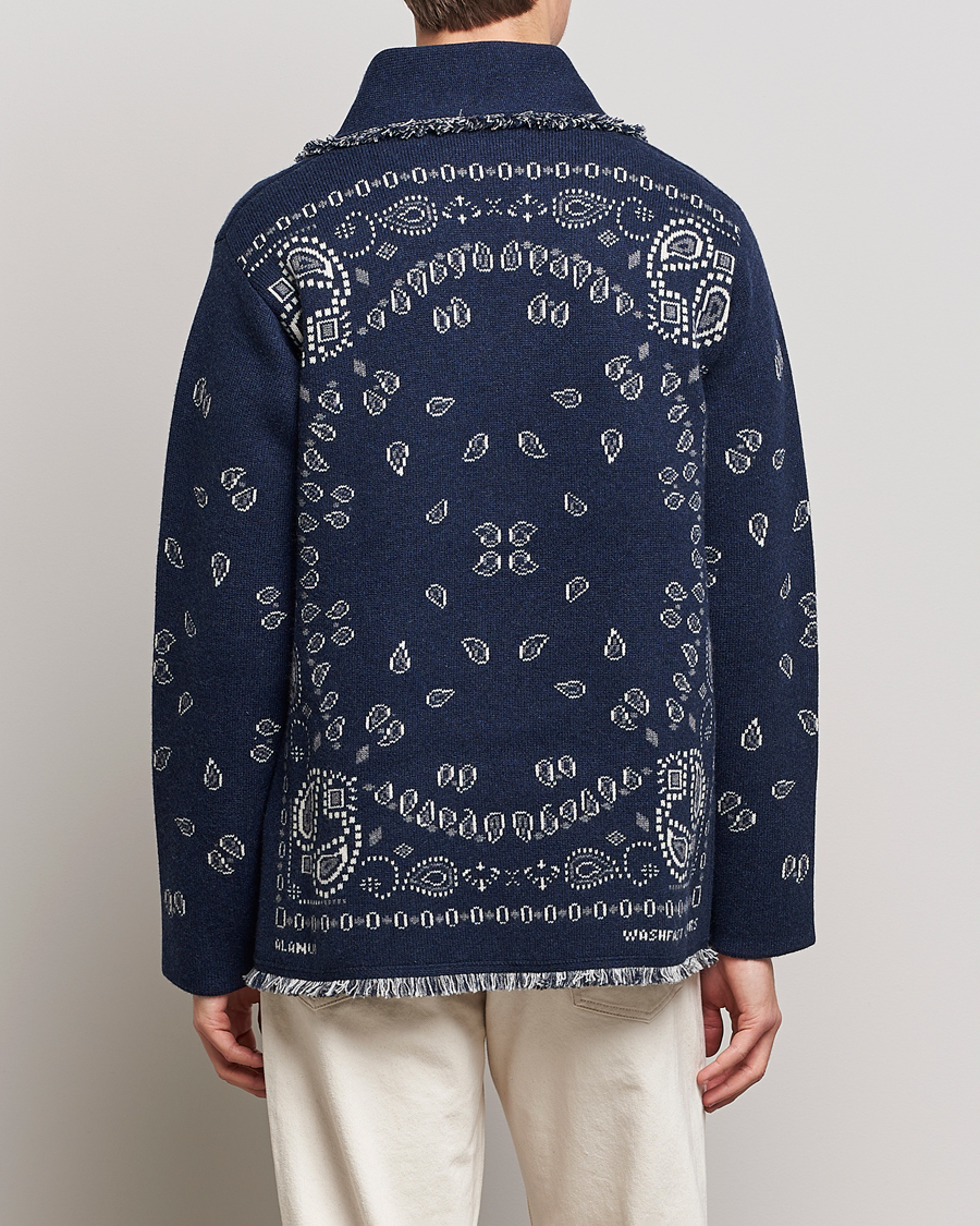 Homme | Pulls Et Tricots | Alanui | Icon Cashmere Jacquard Cardigan Navy