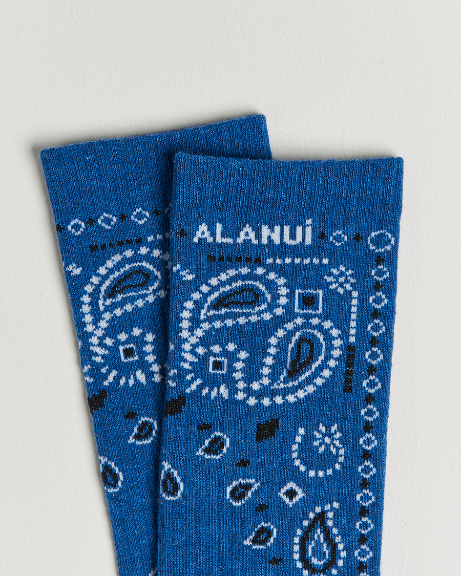 Homme | Sous-Vêtements Et Chaussettes | Alanui | Bandana Printed Socks Cobalt Blue