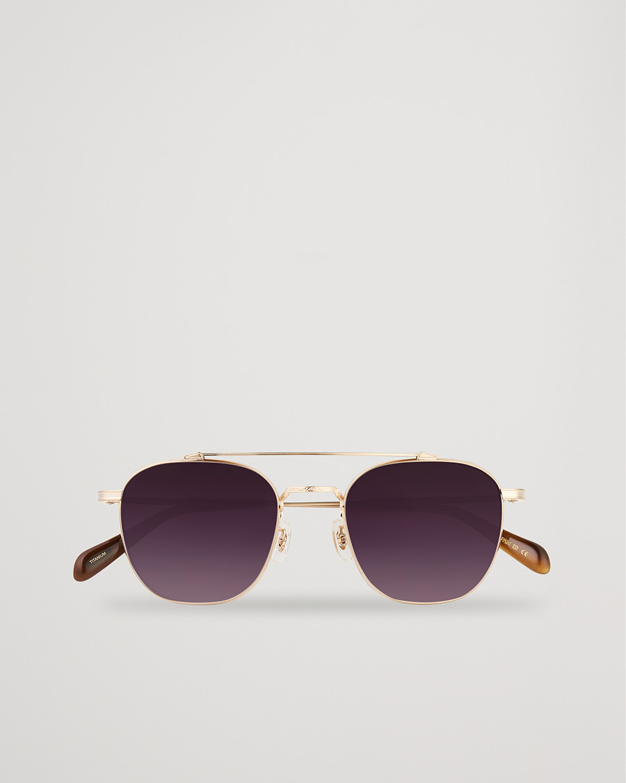 Homme | Oliver Peoples Mandeville Sunglasses Brushed Gold/Gradient Lens | Oliver Peoples | Mandeville Sunglasses Brushed Gold/Gradient Lens