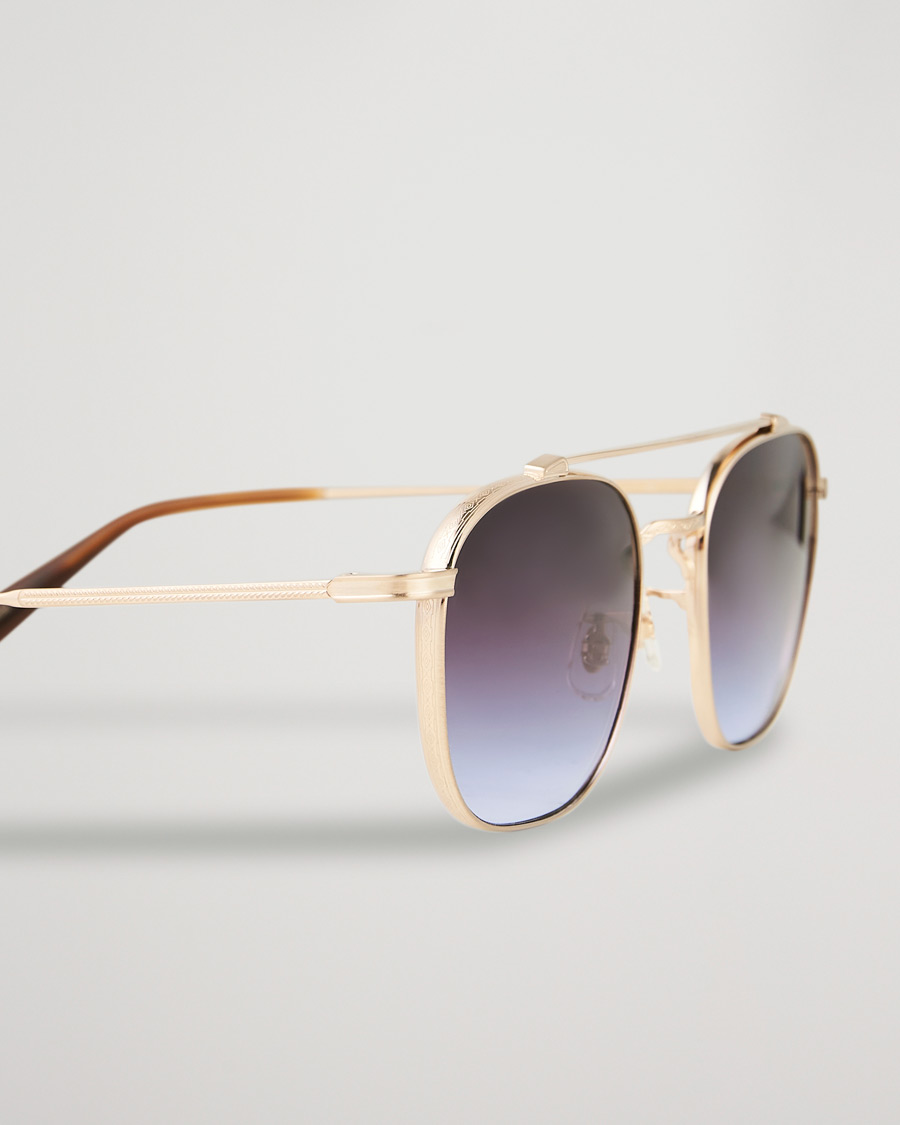 Homme | Oliver Peoples Mandeville Sunglasses Brushed Gold/Gradient Lens | Oliver Peoples | Mandeville Sunglasses Brushed Gold/Gradient Lens
