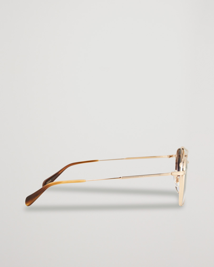 Homme | Oliver Peoples Mandeville Sunglasses Brushed Gold/Gradient Lens | Oliver Peoples | Mandeville Sunglasses Brushed Gold/Gradient Lens