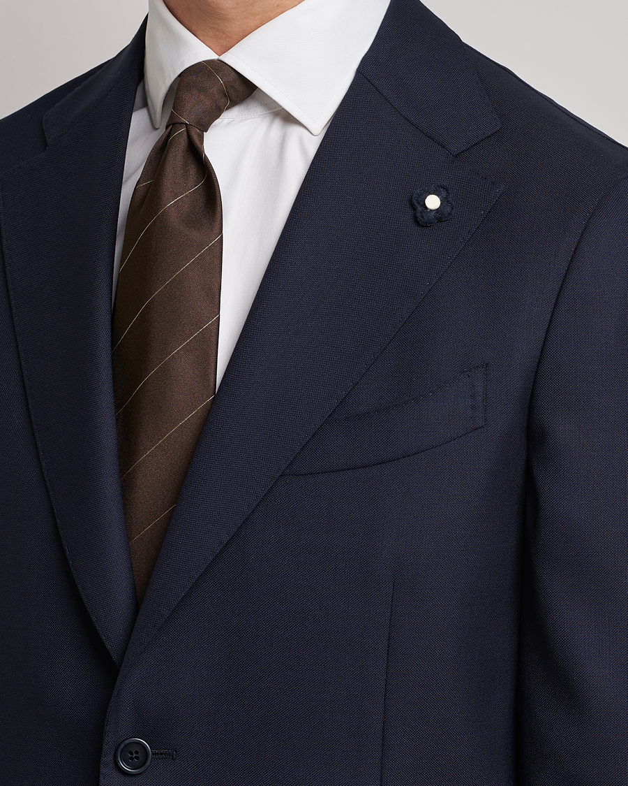 Homme | Blazers | Lardini | Patch Pocket Wool Blazer Navy
