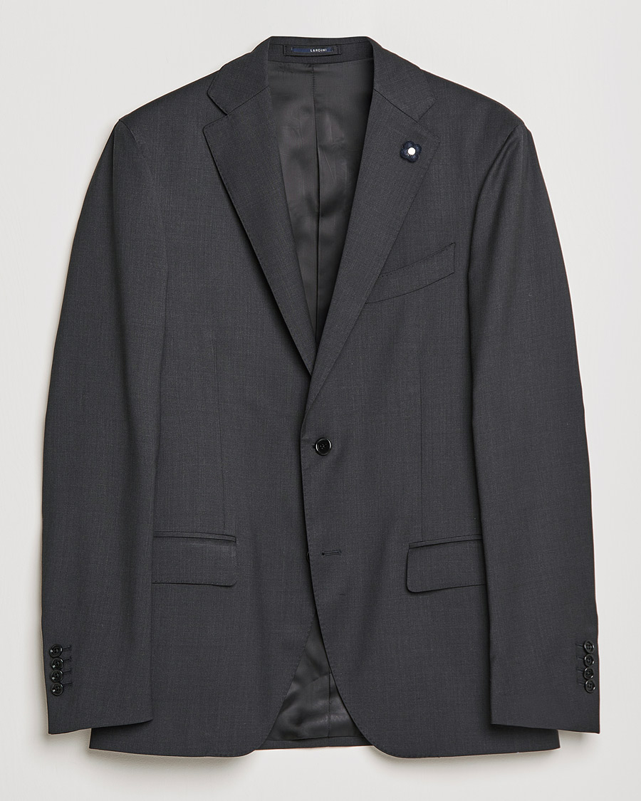 Homme | Blazers | Lardini | Two Button Wool Blazer Grey