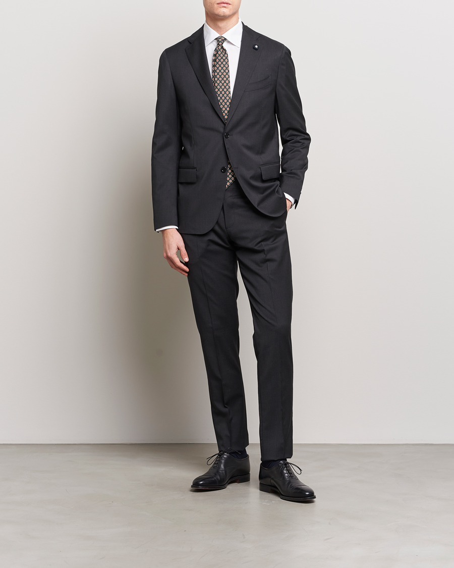 Homme | Blazers | Lardini | Two Button Wool Blazer Grey