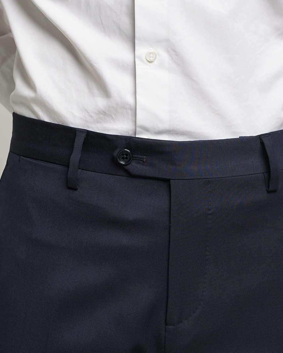 Homme | Pantalons | Lardini | Wool Trousers Navy