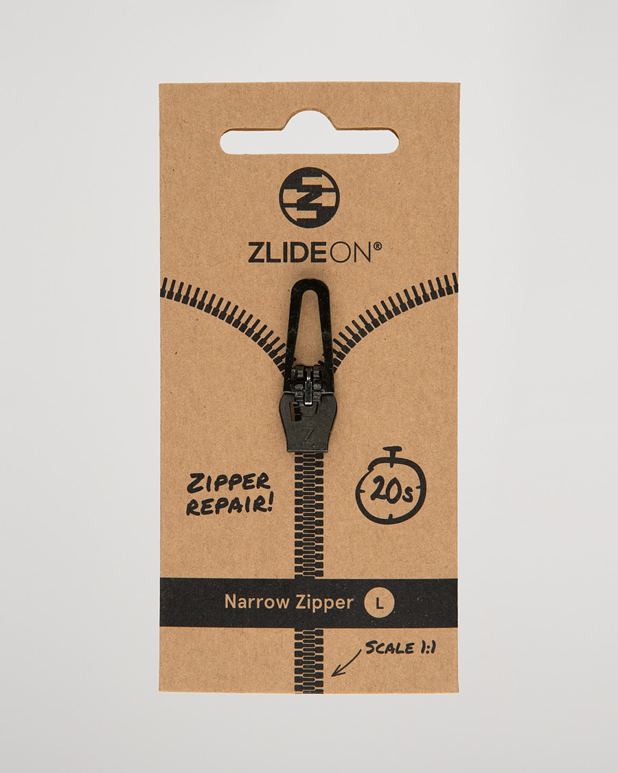 Homme | Entretien Des Vêtements | ZlideOn | Narrow Zipper Black L