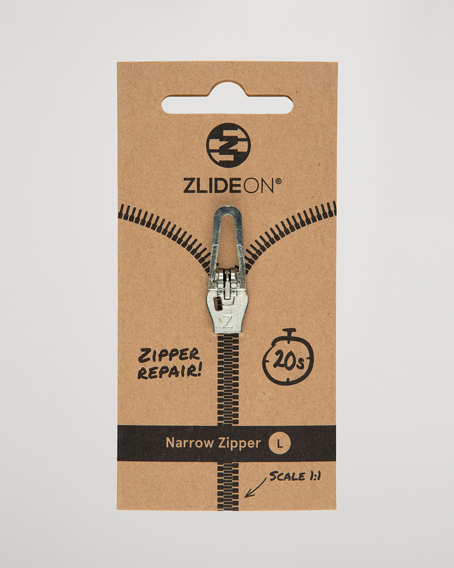 Homme | Entretien Des Vêtements | ZlideOn | Narrow Zipper Silver L