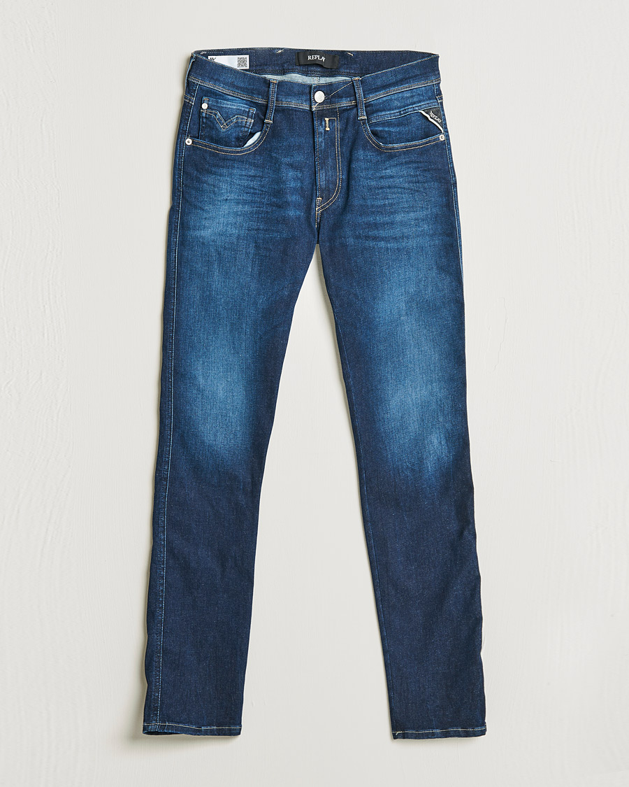 Homme | Jeans | Replay | Anbass Hyperflex Recyceled 360 Jeans Dark Blue