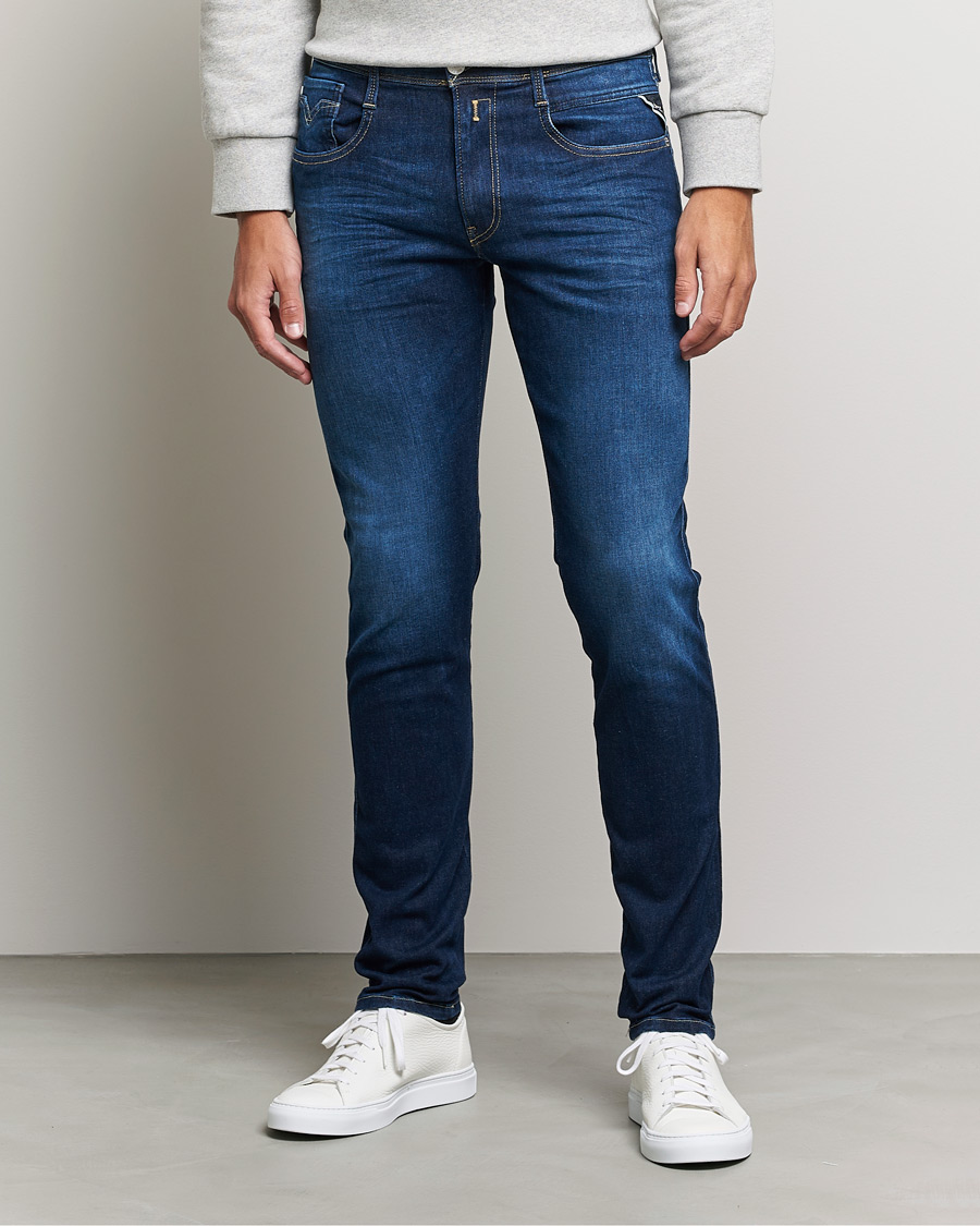 Homme | Vêtements | Replay | Anbass Hyperflex Recyceled 360 Jeans Dark Blue