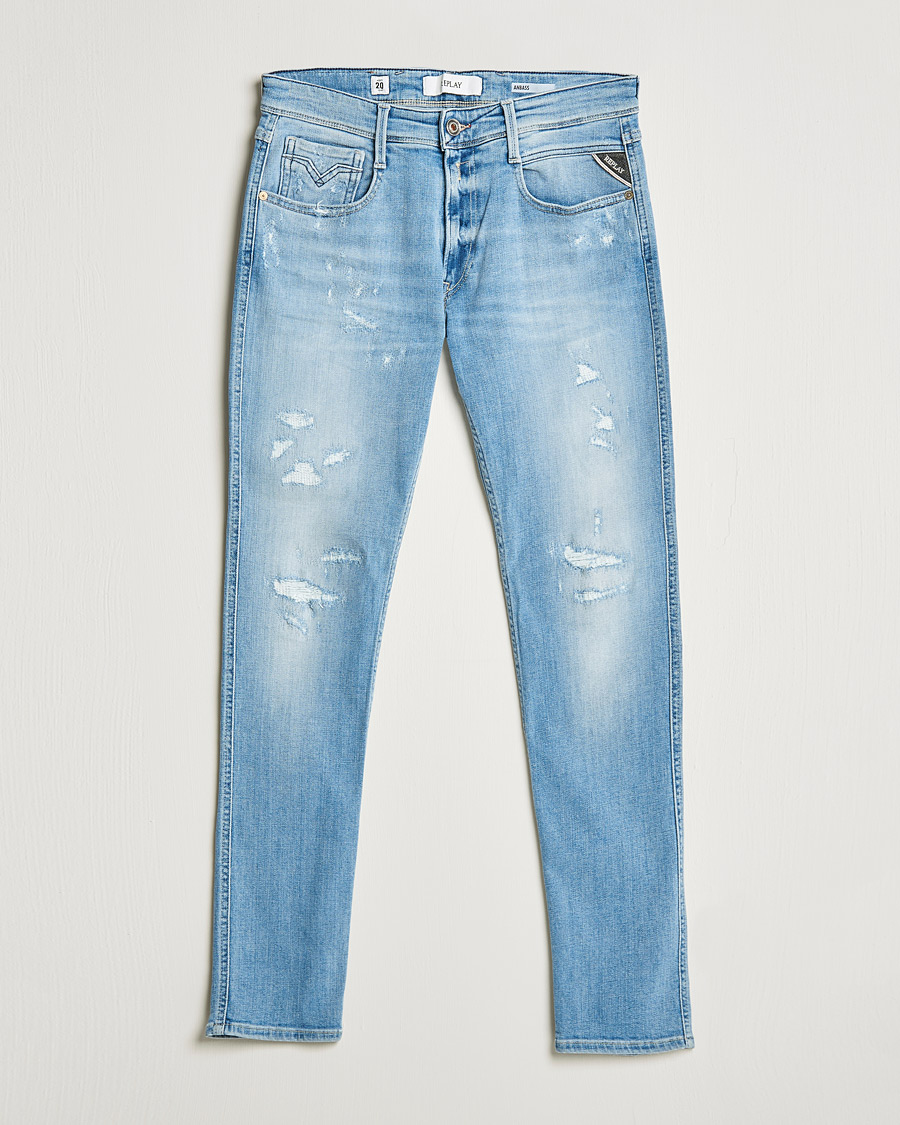 Homme | Jeans | Replay | Anbass 20 Years Wash Jeans Light Blue