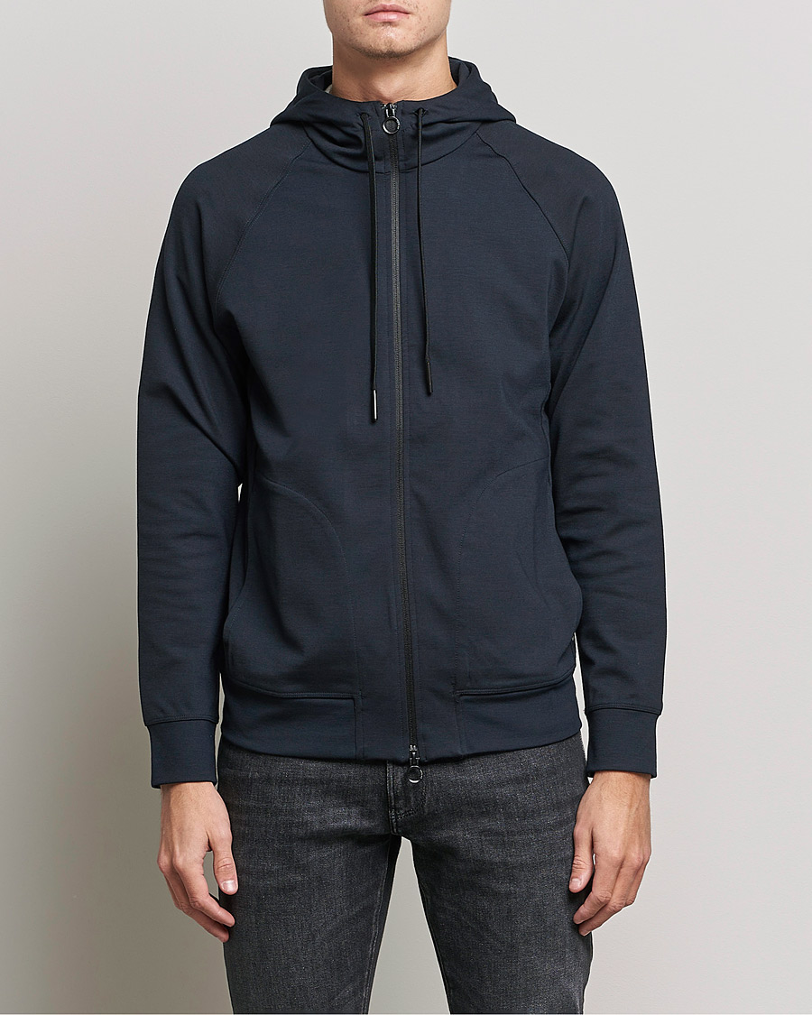 Homme | Pulls Et Tricots | Replay | Sartoriale Shiny Full Zip Hoodie Dark Blue