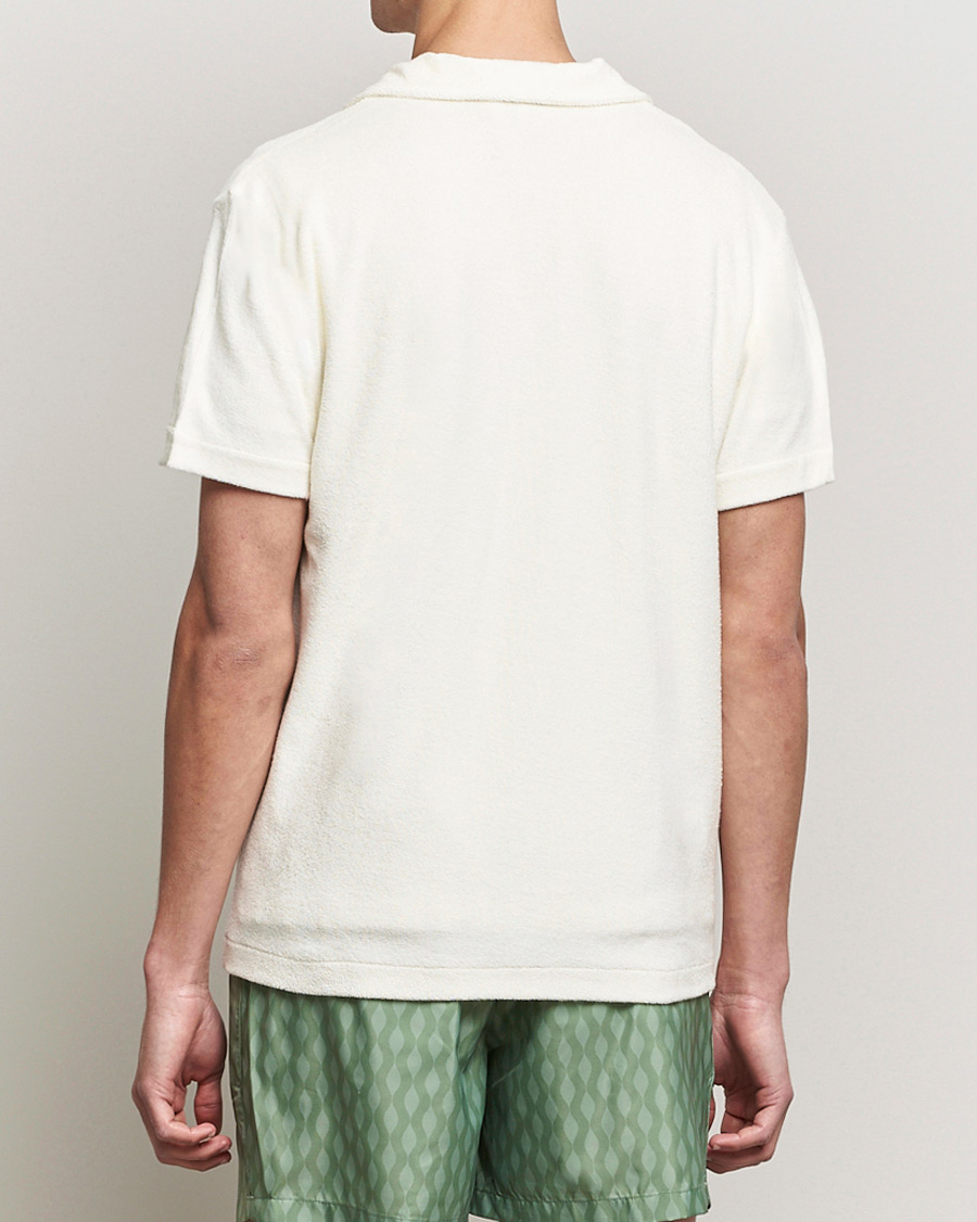 Homme | Chemises | The Resort Co | Short Sleeve Terry Resort Shirt White