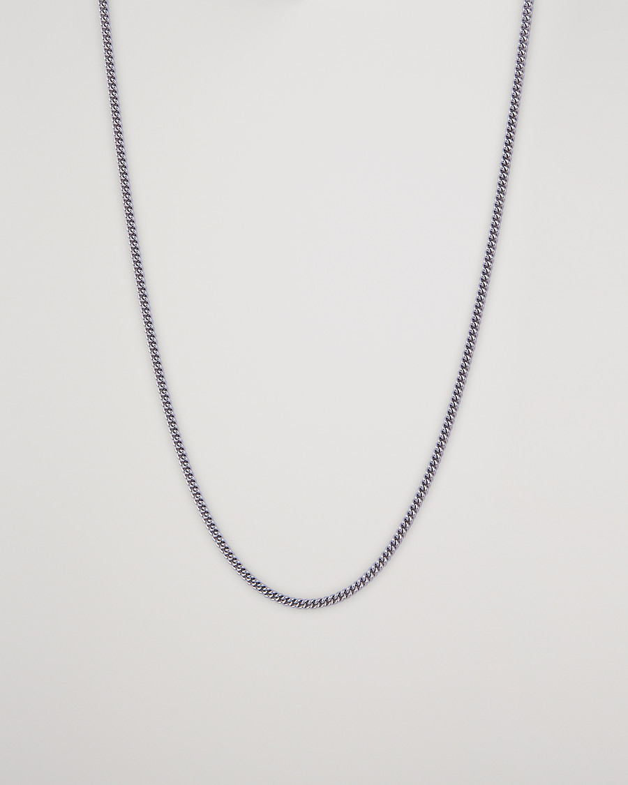 Homme | Bijoux | Tom Wood | Curb Chain Slim Necklace Silver