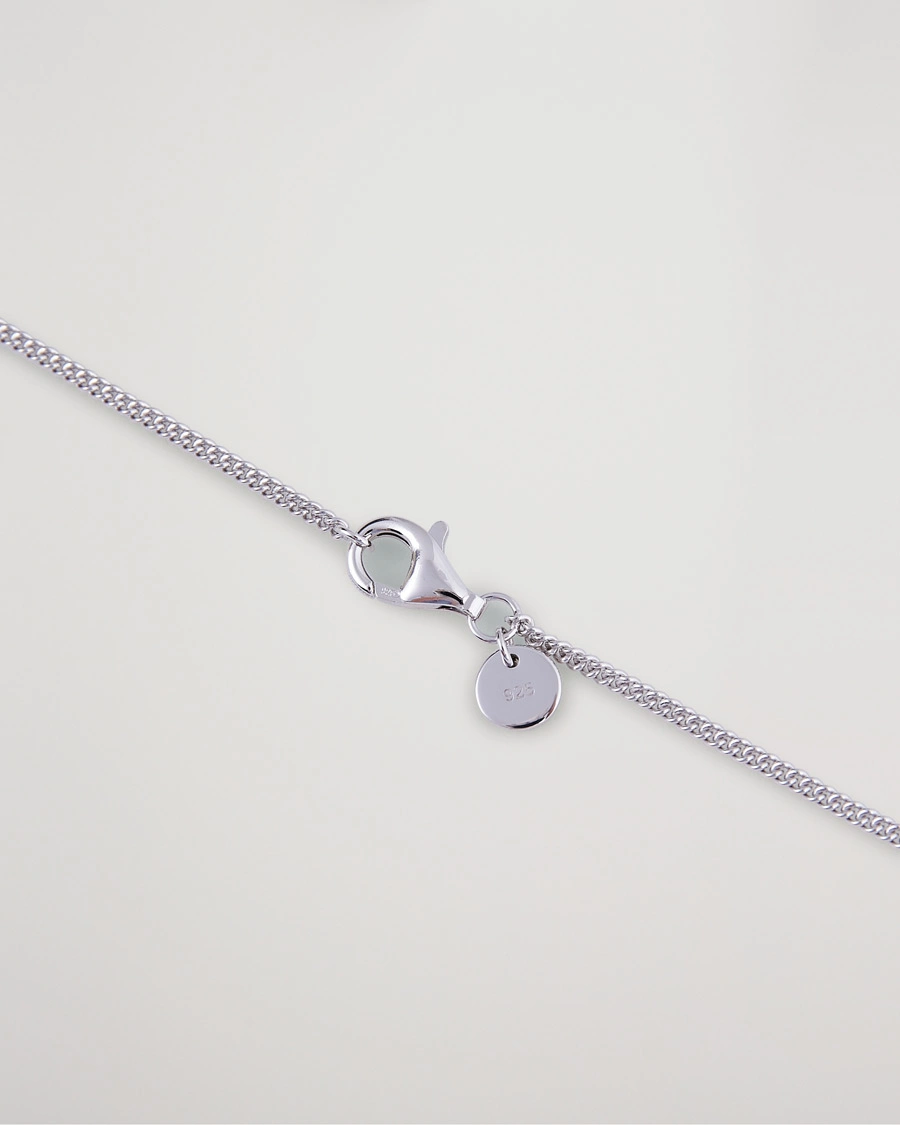 Homme |  | Tom Wood | Curb Chain Slim Necklace Silver