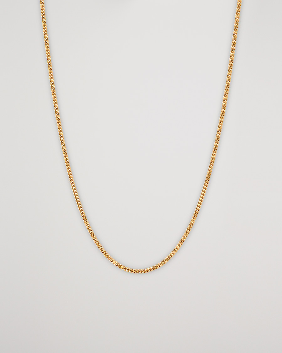 Homme | Bijoux | Tom Wood | Curb Chain Slim Necklace Gold