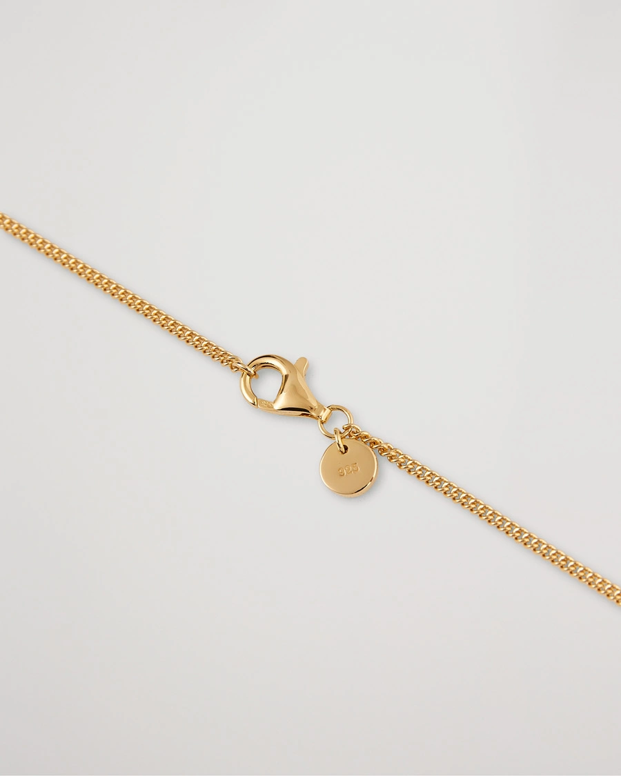 Homme |  | Tom Wood | Curb Chain Slim Necklace Gold