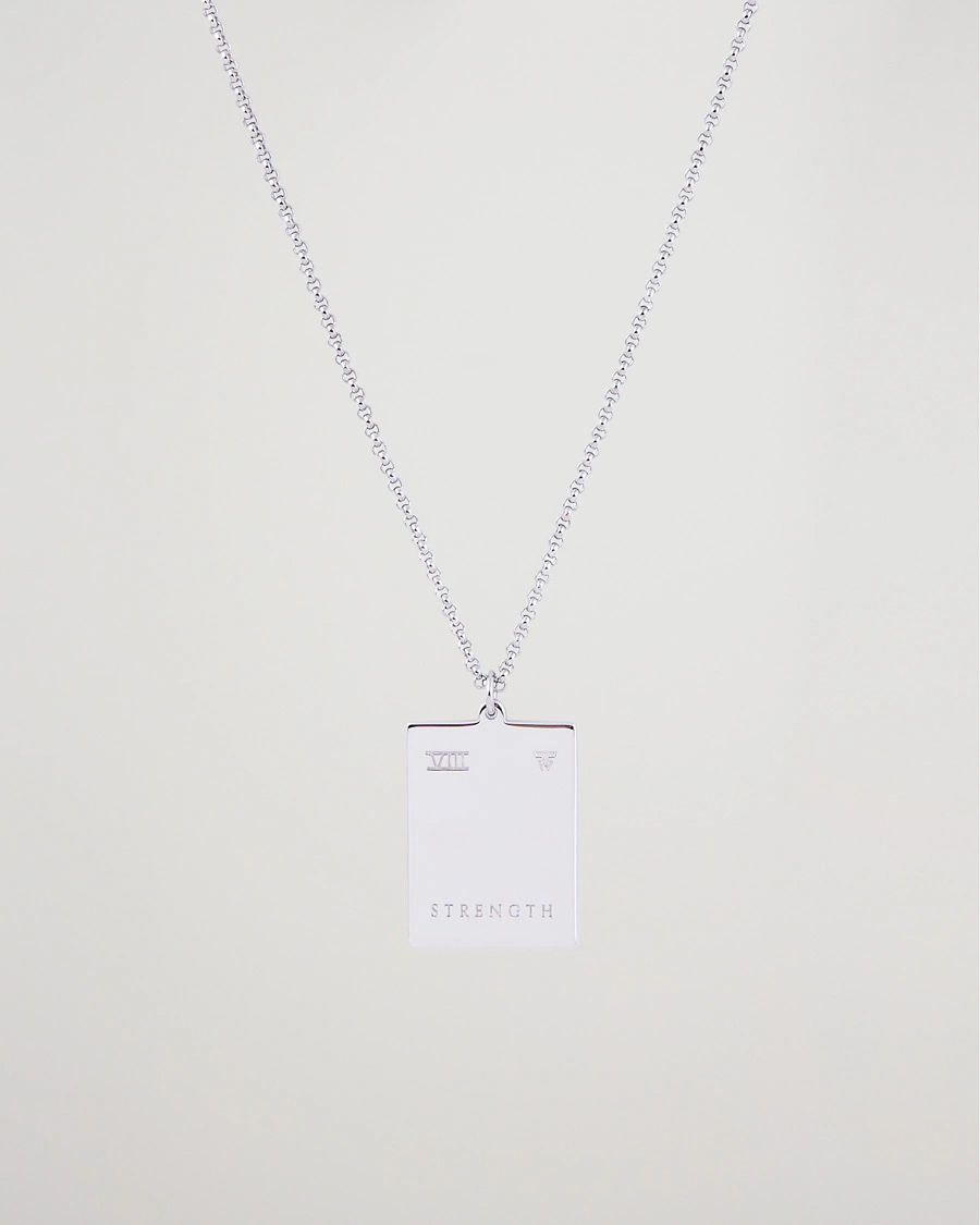 Homme | Contemporary Creators | Tom Wood | Tarot Strength Pendant Necklace Silver