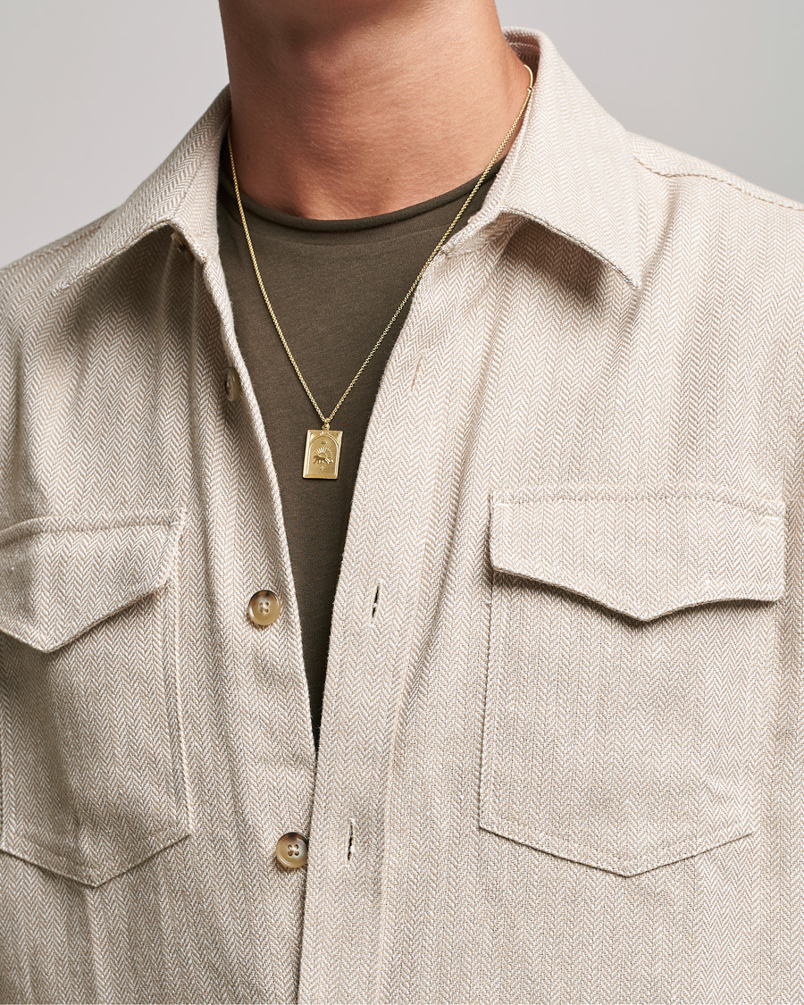 Homme | Contemporary Creators | Tom Wood | Tarot Strength Pendant Necklace Gold