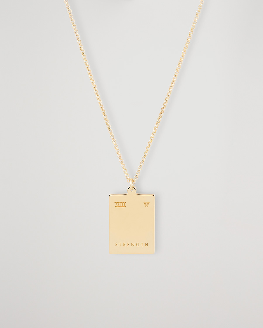 Homme | Bijoux | Tom Wood | Tarot Strength Pendant Necklace Gold