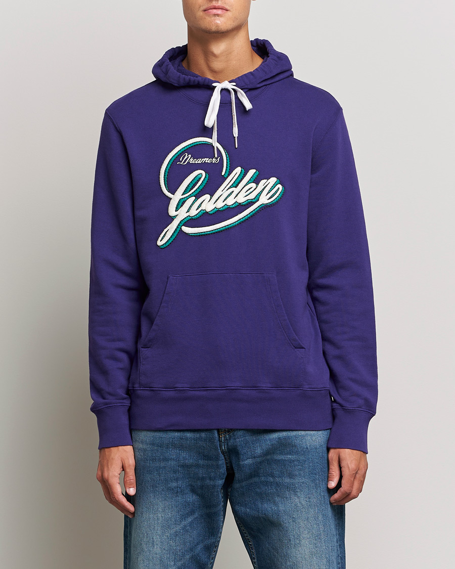 Homme | Pulls Et Tricots | Golden Goose | Deluxe Brand Journey Dreamers Hoodie Violet Indigo
