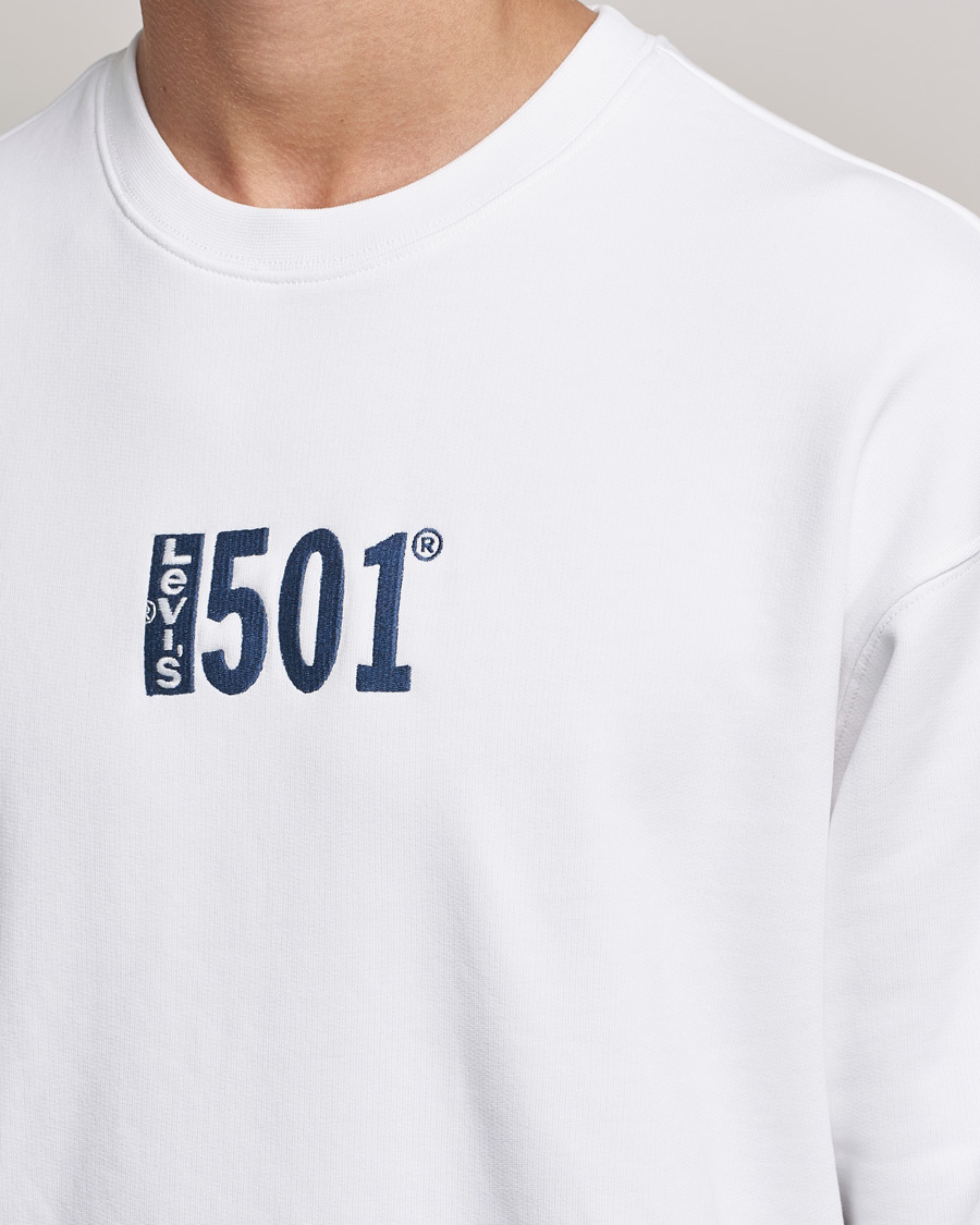Homme | Pulls Et Tricots | Levi's | Relaxed Graphic 501 Crew Neck Crew White