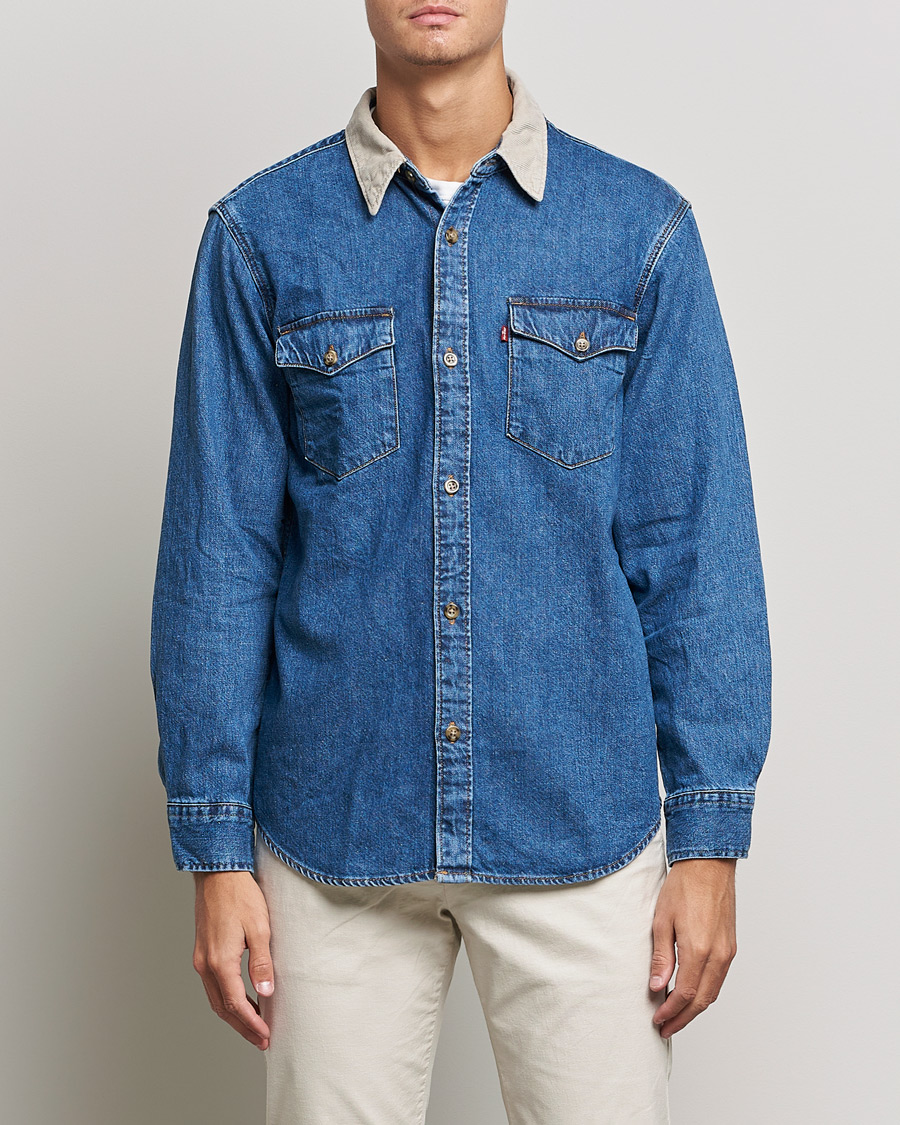 Homme | Chemises | Levi's | Relaxed Fit Western Shirt Blue Stone Wash