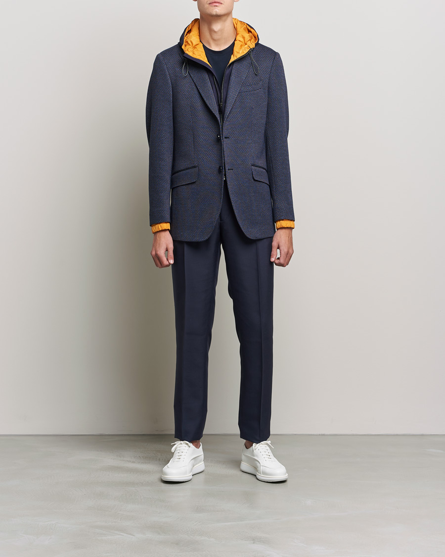 Homme | Blazers | Etro | Hooded Jersey Blazer Navy