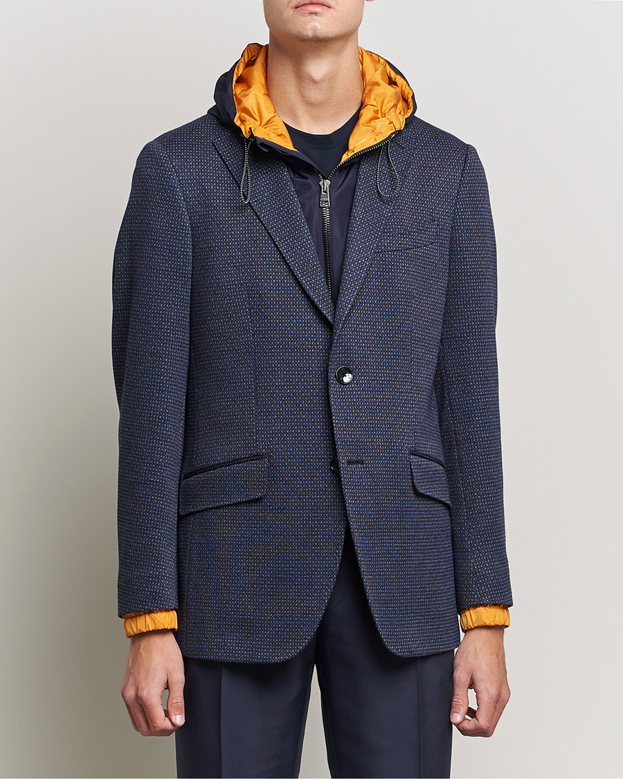 Homme | Blazers | Etro | Hooded Jersey Blazer Navy