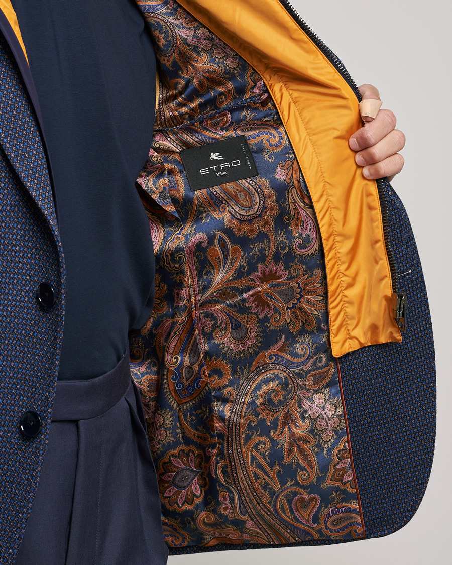 Homme | Blazers | Etro | Hooded Jersey Blazer Navy