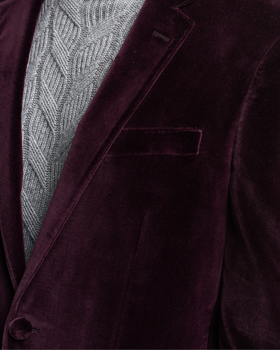 Homme | Blazers | Etro | Velvet Blazer Burgundy