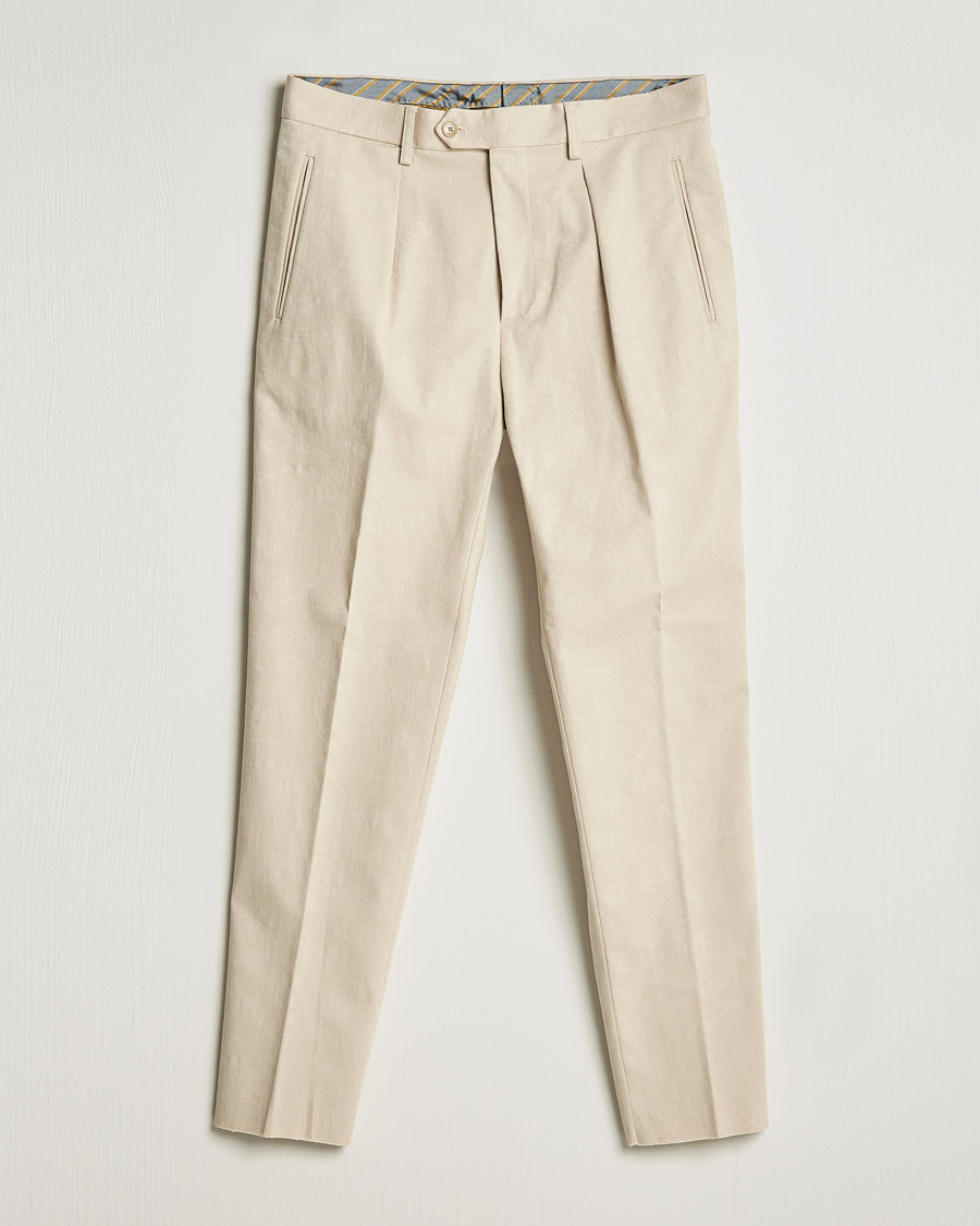 Homme | Pantalons | Etro | Pleated Trousers Beige