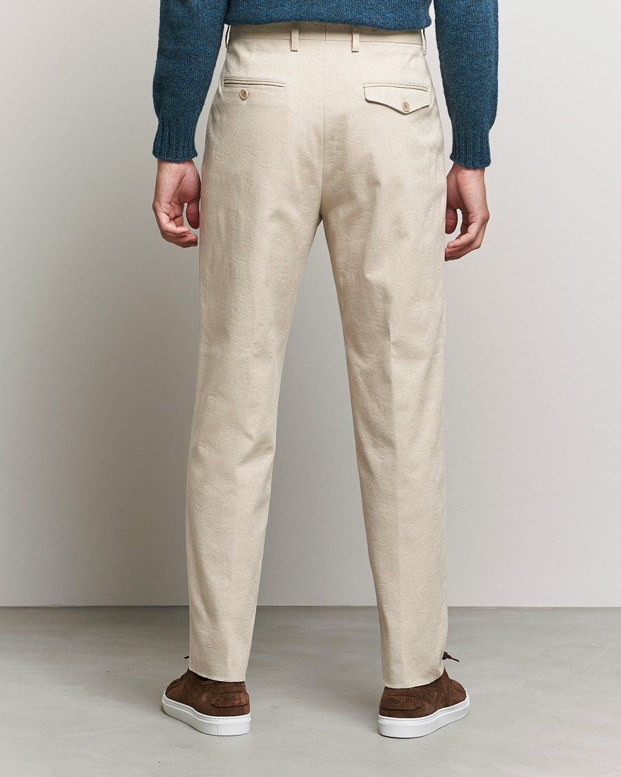Homme | Pantalons | Etro | Pleated Trousers Beige