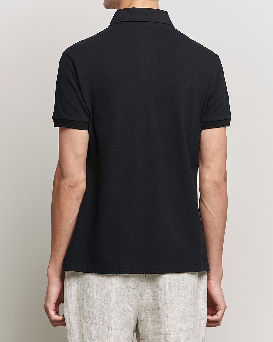 Homme | Polos | Etro | Short Sleeve Contrast Paisley Polo Black