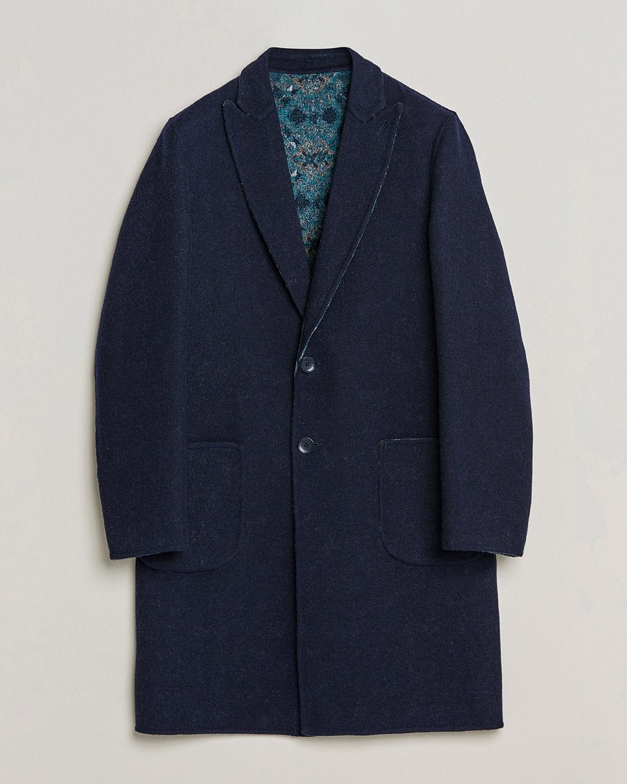 Homme | Manteaux Et Vestes | Etro | Deconstructed Reversible Coat Navy