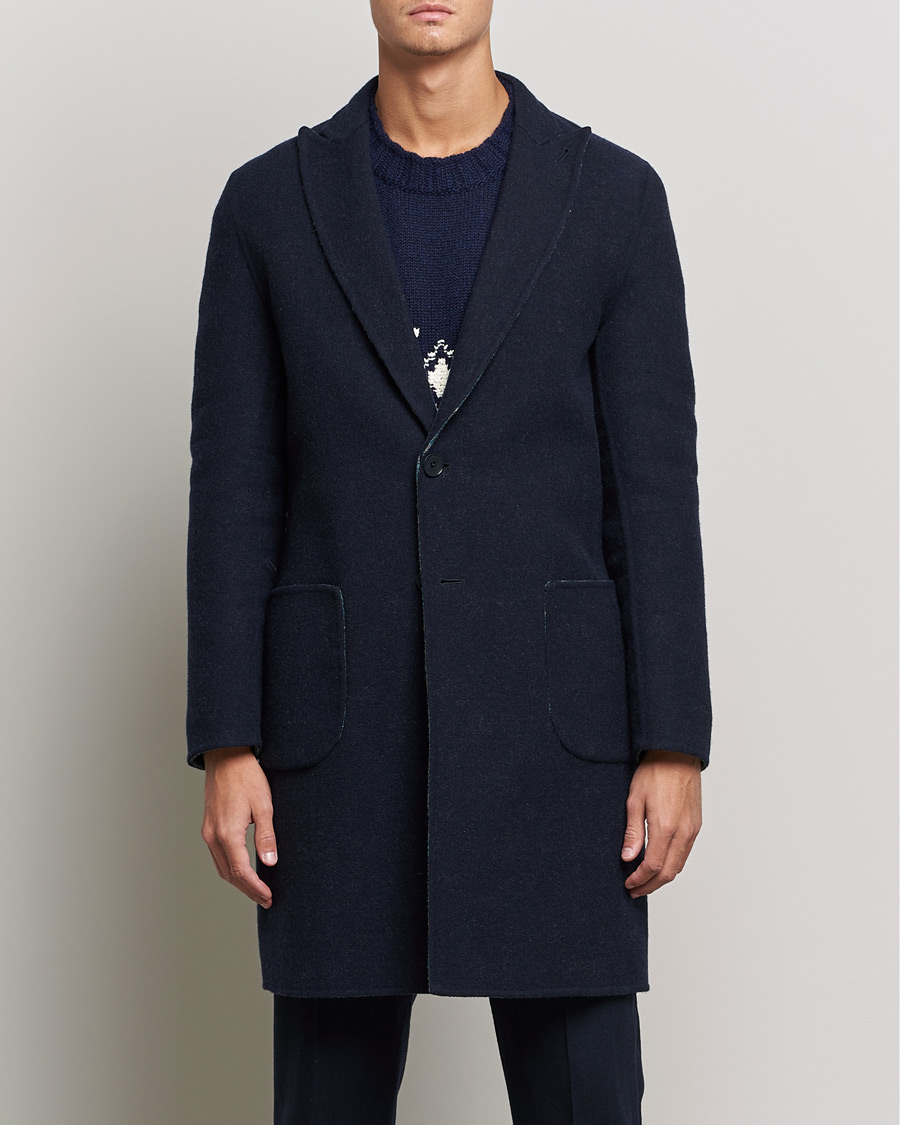 Homme | Manteaux Et Vestes | Etro | Deconstructed Reversible Coat Navy