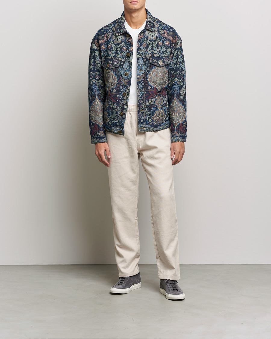 Homme | Manteaux Et Vestes | Etro | Embroidered Denim Jacket Dark Blue