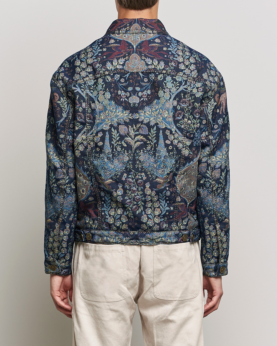 Homme | Manteaux Et Vestes | Etro | Embroidered Denim Jacket Dark Blue