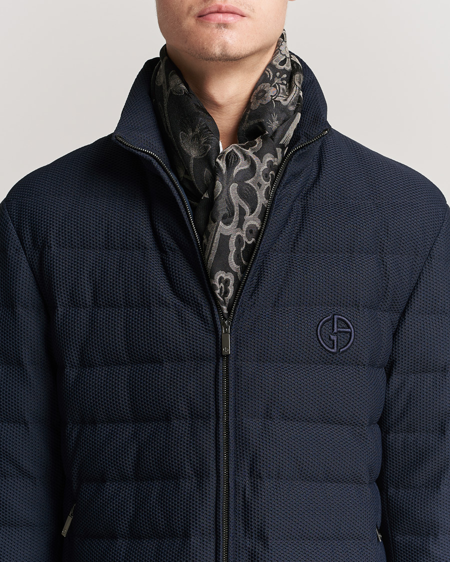 Homme | Etro Floral Jacquard Scarf Black | Etro | Floral Jacquard Scarf Black