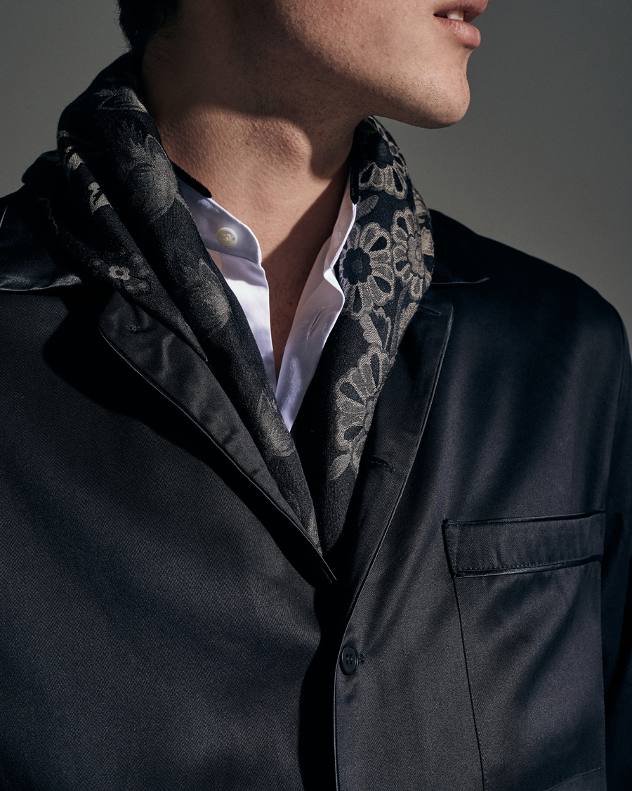 Homme | Etro Floral Jacquard Scarf Black | Etro | Floral Jacquard Scarf Black