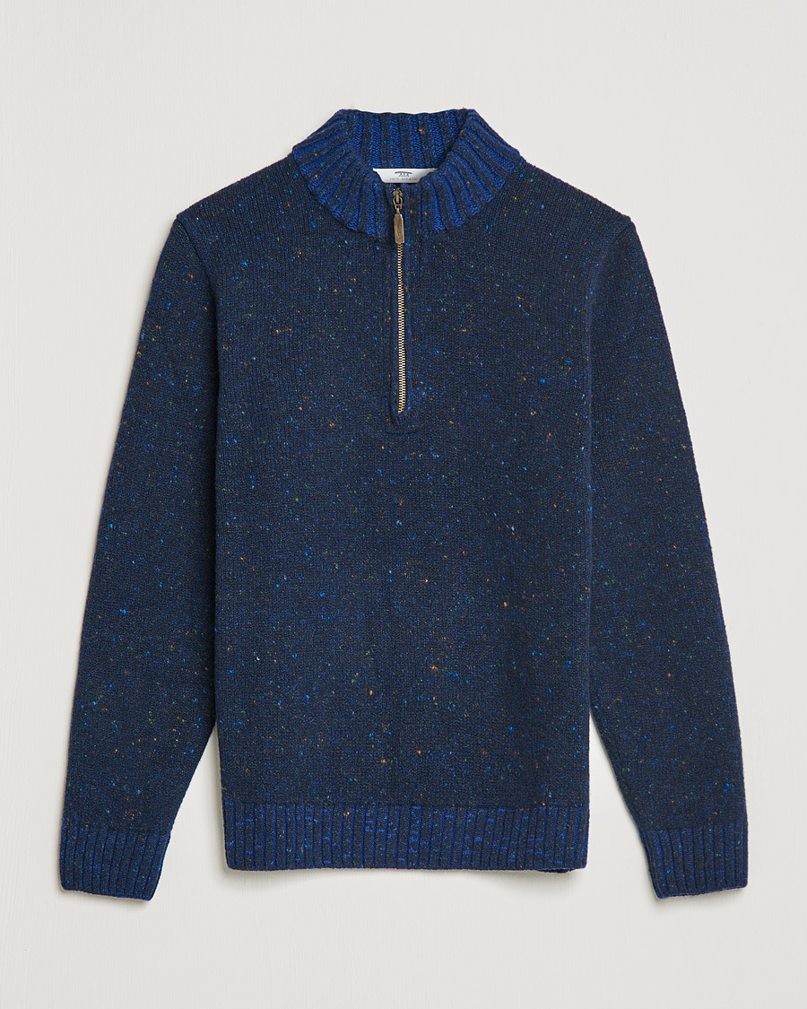Homme | Pulls Et Tricots | Inis Meáin | Wool/Cashmere Half Zip Navy