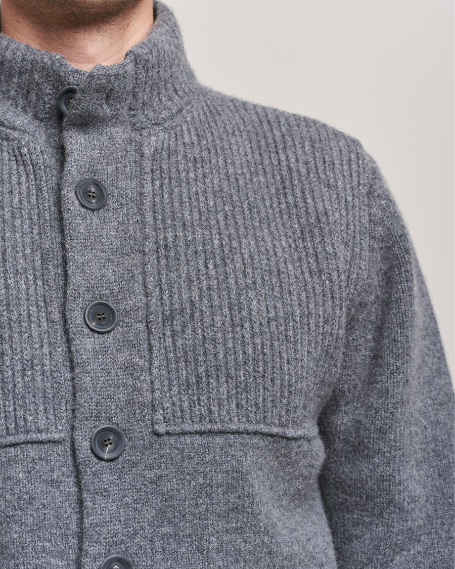 Homme | Pulls Et Tricots | Inis Meáin | Heavy Wool Cardigan Grey