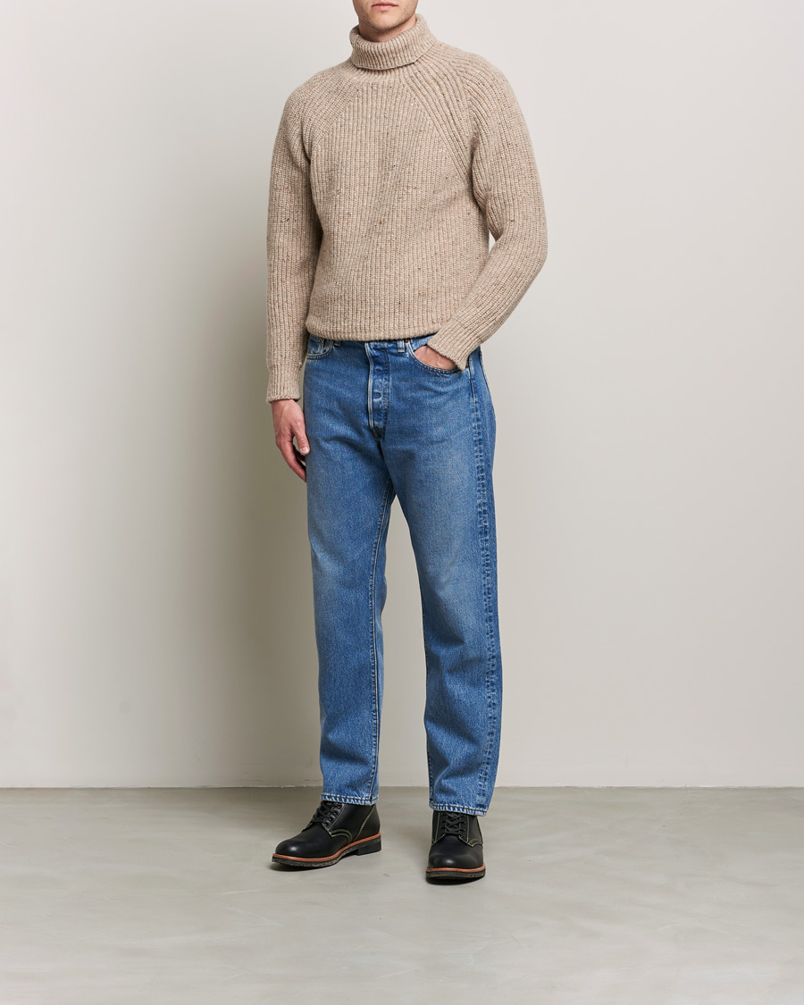 Homme | Pulls Et Tricots | Inis Meáin | Wool/Cashmere Boatbuilder Turtleneck Beige