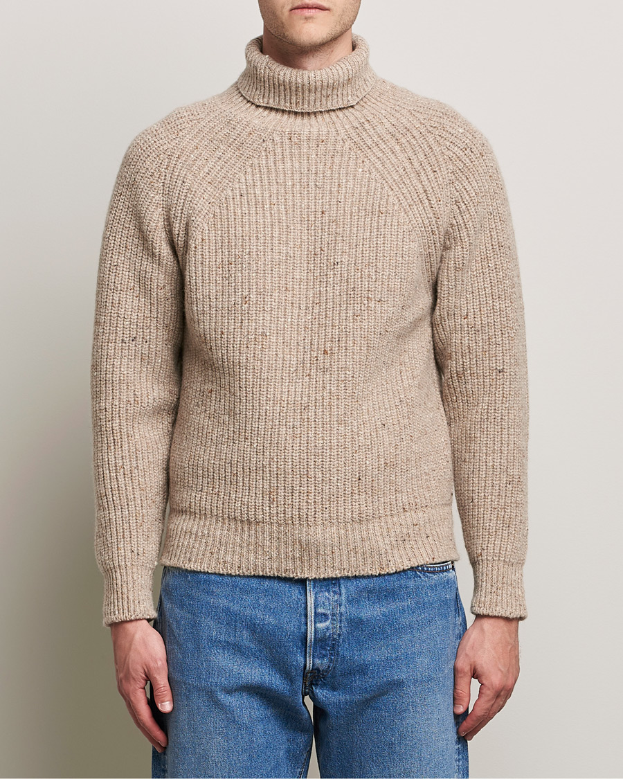 Homme | Pulls Et Tricots | Inis Meáin | Wool/Cashmere Boatbuilder Turtleneck Beige