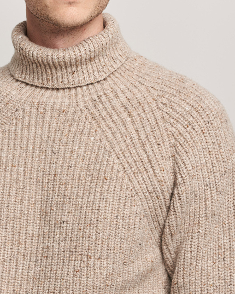 Homme | Pulls Et Tricots | Inis Meáin | Wool/Cashmere Boatbuilder Turtleneck Beige
